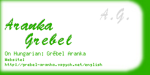 aranka grebel business card