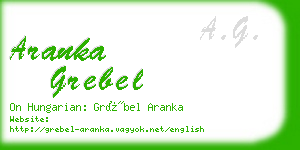 aranka grebel business card